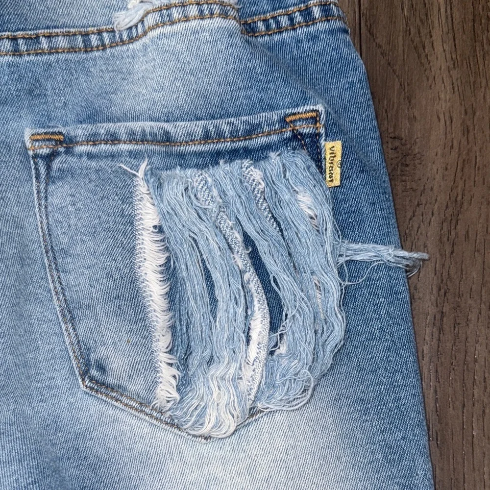 Vibrant M.I.U Distressed ripped Blue Women's skinny Jeans